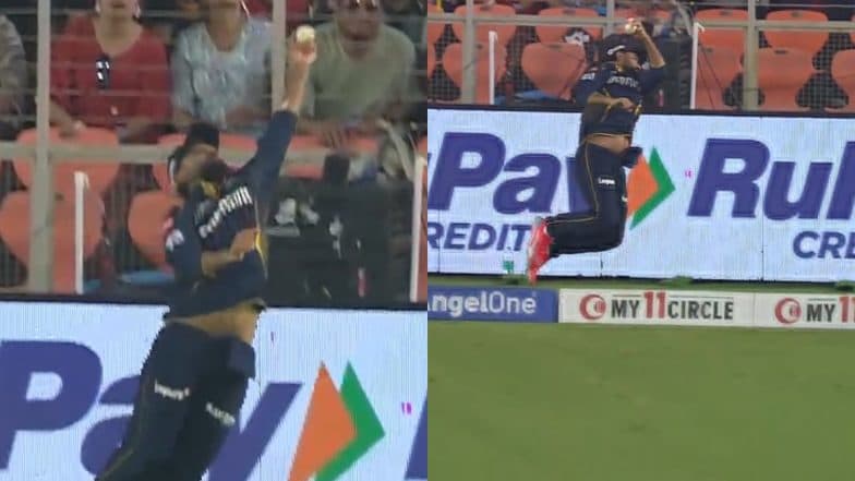 Rahul Tewatia Pulls Off Sensational One-Handed Save To Deny Heinrich Klaasen a Six During GT vs SRH IPL 2025 Match (Watch Video)