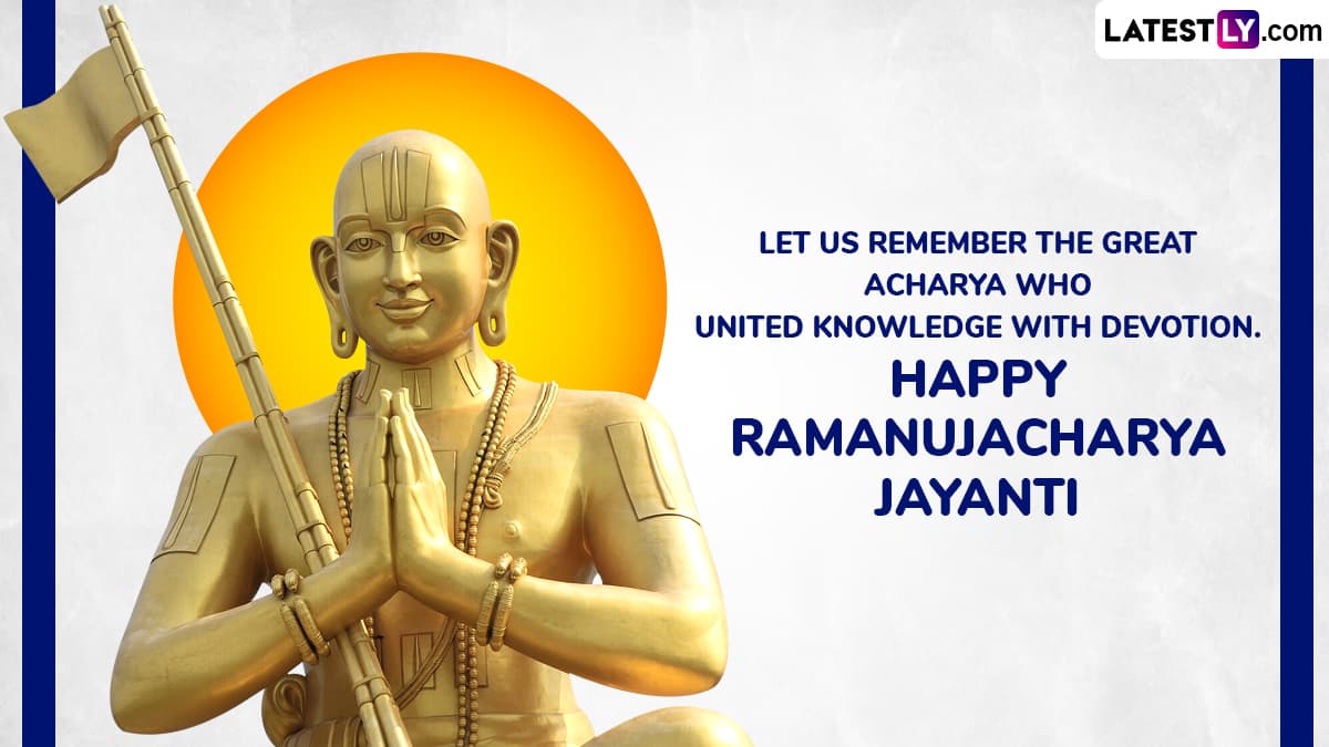 Let Us Remember the Great Acharya Who United Knowledge With Devotion. Happy Ramanujacharya Jayanti. Let Us Remember the Great Acharya Who United Knowledge With Devotion. Happy Ramanujacharya Jayanti.