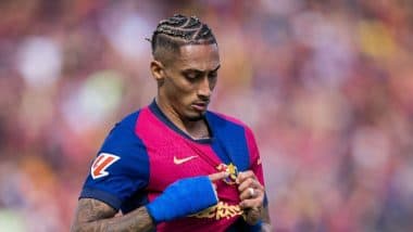 Raphinha Brace Video: Watch Brazilian Star Score Two Goals During Barcelona vs Real Madrid La Liga 2024-25 El Clasico Match