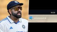 Rohit Sharma Retires: Rajasthan Royals Point Out Common Link Between India Test Captain’s and MS Dhoni’s Retirement Time