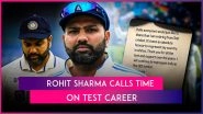 Rohit Sharma Retires: Former India Test Captain and Opener Has Called Time on His 15-Year-Long Red-Ball Career
