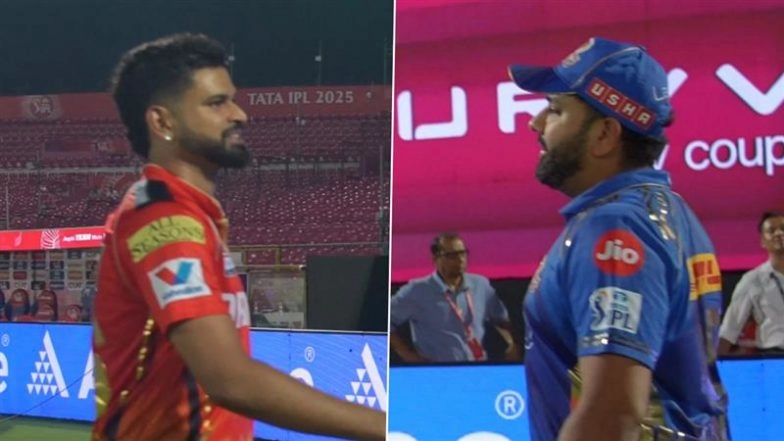Rohit Sharma Hilariously Imitates Shreyas Iyer's Walking Style As Team India Duo Catch Up Following PBKS vs MI IPL 2025 Match At Jaipur (Watch Video)