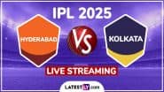 Sunrisers Hyderabad vs Kolkata Knight Riders IPL 2025 Free Live Streaming Online: How To Watch SRH vs KKR Indian Premier League T20 Cricket Match Live Telecast on TV?