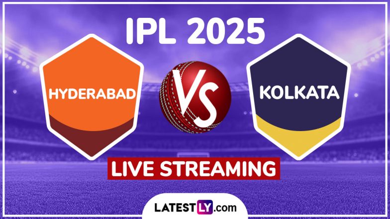 Sunrisers Hyderabad vs Kolkata Knight Riders IPL 2025 Free Live Streaming Online: How To Watch SRH vs KKR Indian Premier League T20 Cricket Match Live Telecast on TV?