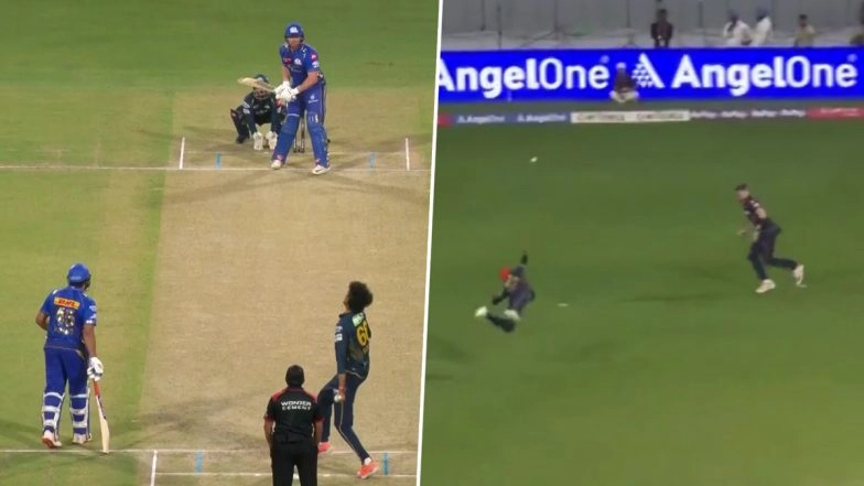Sai Sudharsan, Gerald Coetzee Combine To Take 'Goalkeeper's Parry' Style Sensational Catch to Dismiss Jonny Bairstow During GT vs MI IPL 2025 Eliminator Match (Watch Video)
