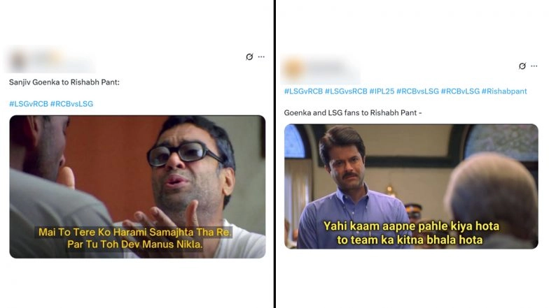 Sanjiv Goenka Funny Memes Go Viral After Rishabh Pant Scores 54-Ball Century During LSG vs RCB IPL 2025 Match