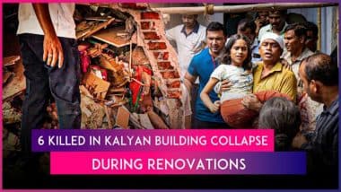 Kalyan Building Collapse: 6 Dead After 4th Floor of Shri Saptashringi Building Collapses During Renovation, Maharashtra CM Devendra Fadnavis Announces Financial Assistance for Victims’ Families