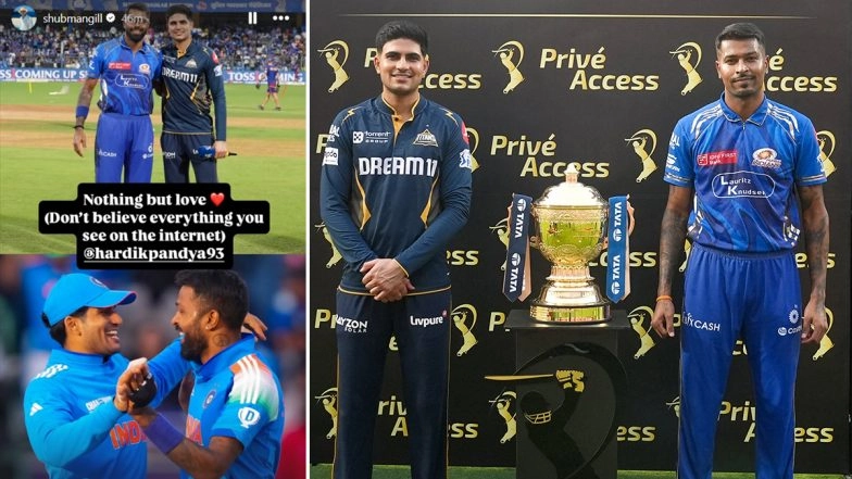 ‘Don’t Believe Everything You See on Internet’ Shubman Gill Ends Speculations of Him Ignoring Handshake With Hardik Pandya at Toss During GT vs MI IPL 2025 Eliminator (See Post)