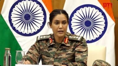 India Neutralised Pakistan&rsquo;s Attempts of Large-Scale Drone and Missile Attack on Indian Military Installations, Destroyed Air Defence System in Lahore: Colonel Sofiya Qureshi (Watch Video)