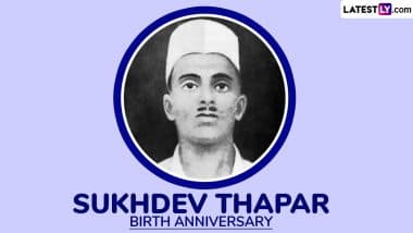 Sukhdev Thapar Birth Anniversary 2025: Remembering the Indian Revolutionary Who Fought Against the British Raj For India's Freedom