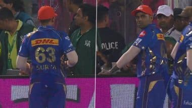 Suryakumar Yadav Loses the Ball Near Boundary Line, Freshens Memory of 'Gully Cricket' As He Searches For It During RR vs MI IPL 2025 Match (Watch Video)