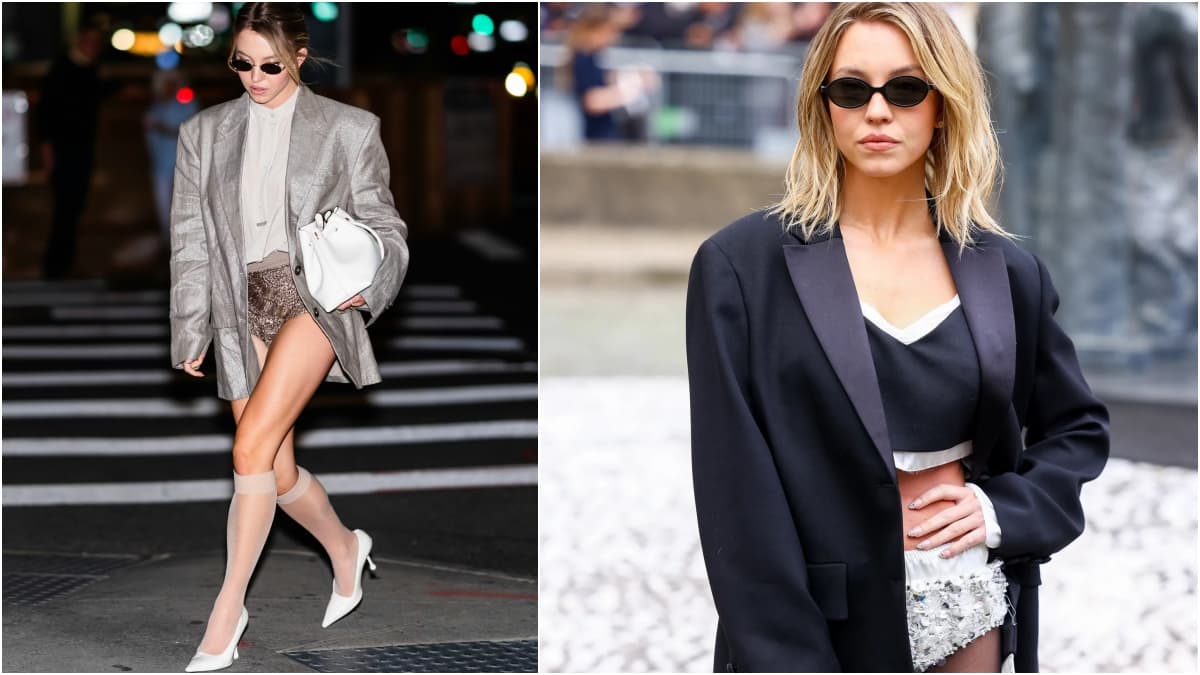 Gave the no-pants trend a playful twist with a business-like blazer and statement heels. Gave the no-pants trend a playful twist with a business-like blazer and statement heels.