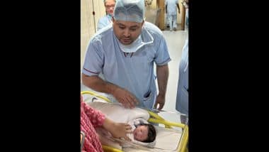 Tejashwi Yadav, Wife Rajshree Blessed With a Baby Boy; RJD Leader Shares First Pic With Newborn Son