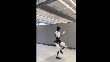 Tesla Optimus New Video: Elon Musk’s Tesla Shares New Clip of Optimus Humanoid Robot Showcasing Dance Moves, Sale Expected in 2026 (Watch Video)