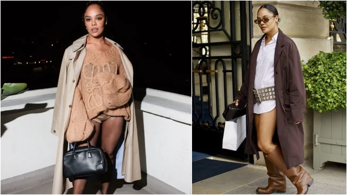 Opted for an avant-garde take with structured layers and visible briefs, redefining daring elegance. Opted for an avant-garde take with structured layers and visible briefs, redefining daring elegance.
