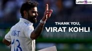 Virat Kohli Wallpapers and HD Images for Free Download: Thank You Virat Kohli Greetings, HD Photos in Team India Test Jersey for WhatsApp Status, Facebook Profile Pic and Instagram to Share Online As He Bids Farewell To Test Cricket