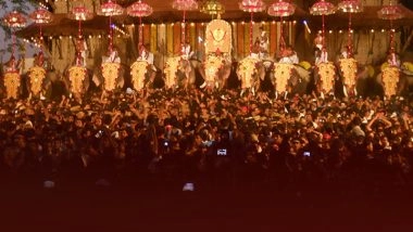 Thrissur Pooram 2025 Greetings, Elephant Images and Wallpapers To Share With Loved Ones
