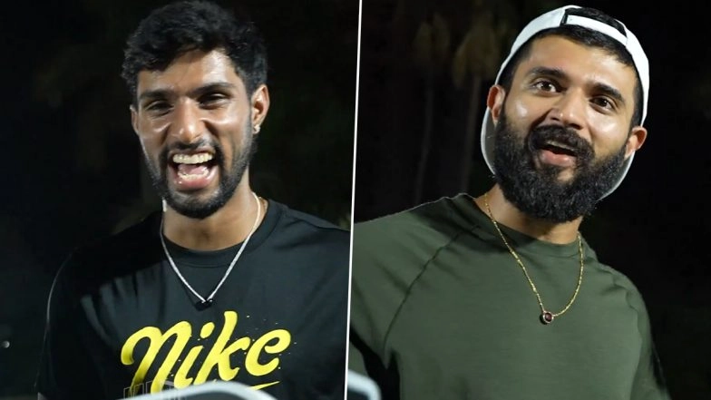 Tilak Varma and Vijay Deverakonda Play Intense Match of Pickle Ball As They Enjoy Time Off Ahead of MI vs GT IPL 2025 Match (Watch Video)