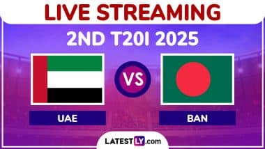 United Arab Emirates vs Bangladesh Free Live Streaming Online, 2nd T20I 2025: How To Watch UAE vs BAN Cricket Match Live Telecast on TV in India?