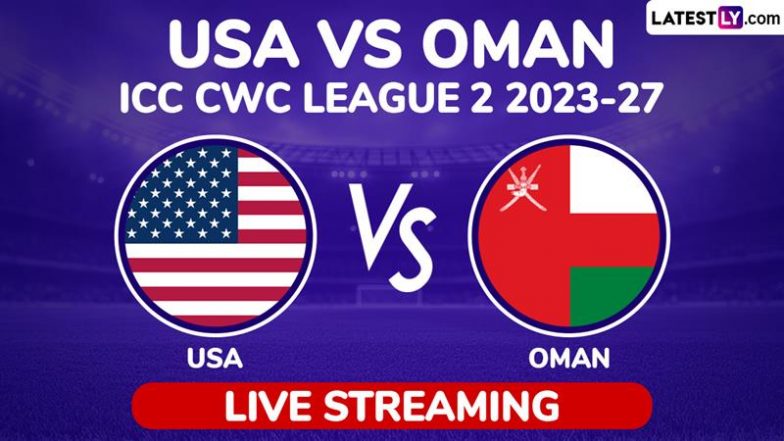 USA vs Oman ICC Men’s Cricket World Cup League 2 2023-27 Free Live Streaming Online: How To Watch USA vs OMN ICC CWC League 2 ODI Cricket Match Live Telecast on TV?