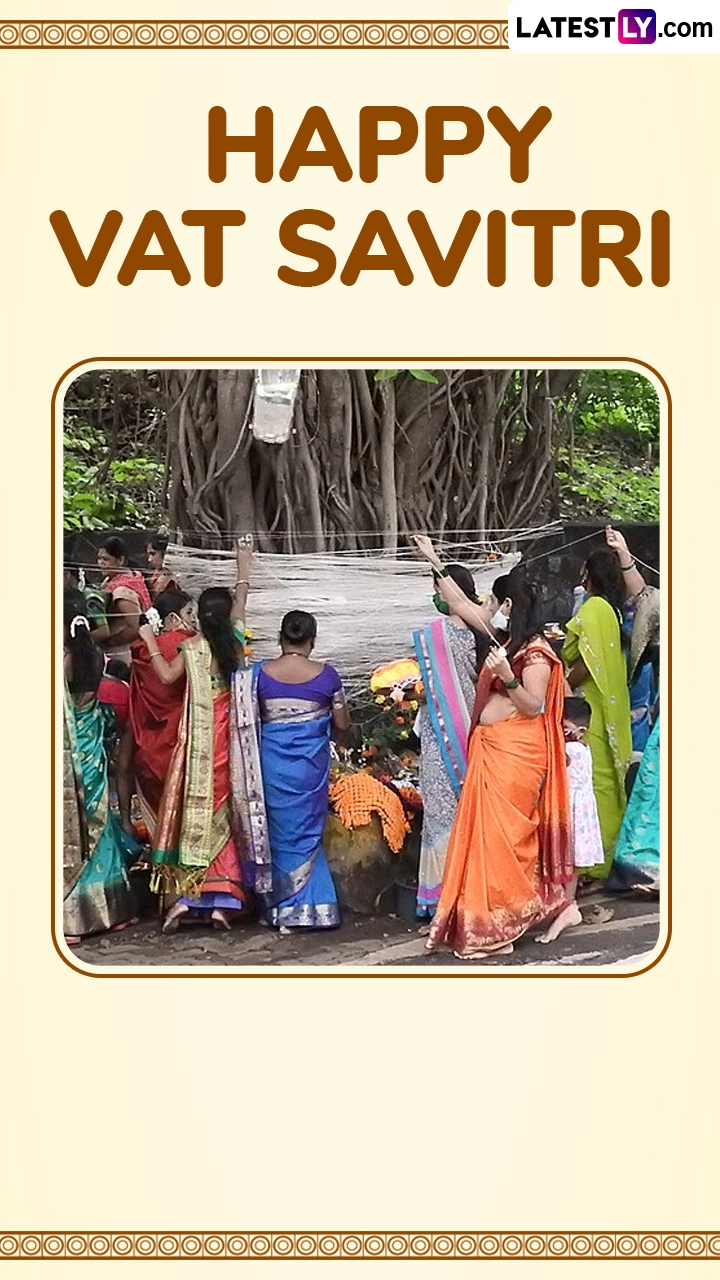 Vat Savitri Vrat 2025 Wishes, Images and Wallpapers To Share on Festival Day