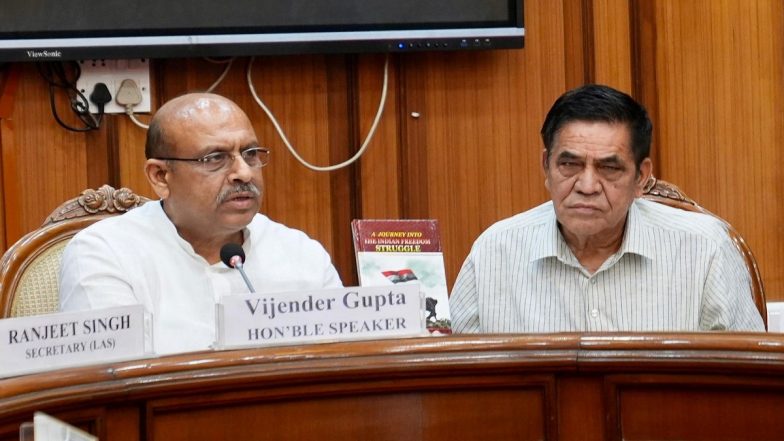 Delhi Assembly To Have Portraits of Veer Savarkar, Dayanand Saraswati and Pandit Madan Mohan Malviya, Announces Speaker Vijender Gupta (See Pics)