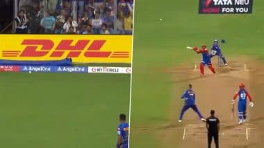 Vipraj Nigam Denied Six in MI vs DC IPL 2025 Match? Fans Allege Umpire's Bias in Favour of Mumbai Indians, Here's The Truth (Watch Video)