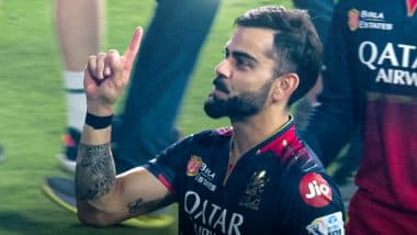 ‘One More To Go’ Virat Kohli’s Gesture to Anushka Sharma After RCB Reach IPL 2025 Final for First Time Since 2016 (Watch Video)