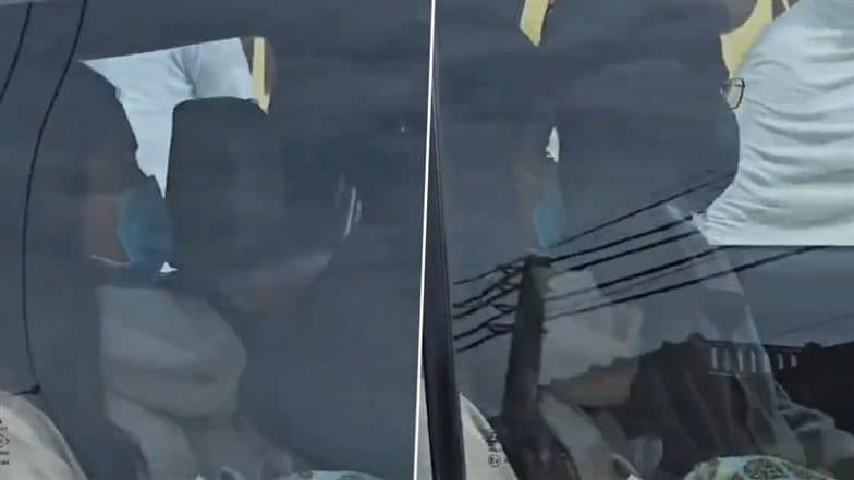 Virat Kohli and Anushka Sharma Arrive at Vrindavan in Uttar Pradesh a Day After Team India Star's Retirement From Test Cricket (Watch Video)