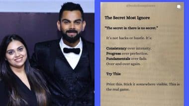 'The Secret Is...' Virat Kohli's Sister Bhawna Kohli Dhingra Shares Cryptic Instagram Story After Star Cricketer's Test Retirement (See Pic)