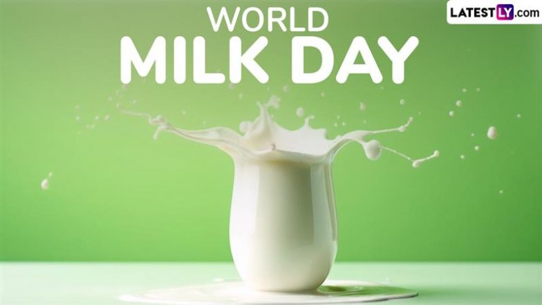 World Milk Day 2025 Date: Know History and Significance of the Day That Celebrates the Power of Diary as a Global Food