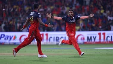 RCB Winning Moment: Watch Yash Dayal Defend Four Runs Off Last Ball As Royal Challengers Bengaluru Beat CSK by Two Runs in IPL 2025 Thriller (Video Inside)