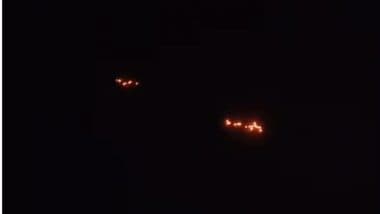 Pakistani Drones Intercepted by India's Air Defence in Jammu and Kashmir's Samba, Army Sources Say Very Small Number of Drones Came and Were Engaged (Watch Video)