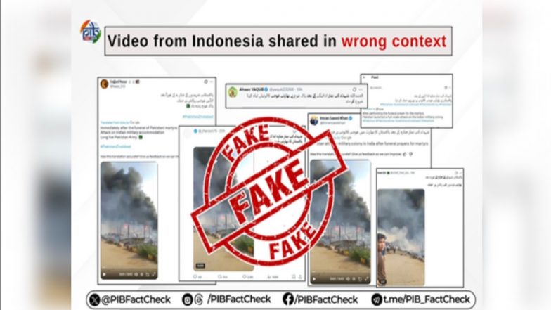 Fact Check: PIB Refutes Video Claiming Pakistani Strike on Indian Military Base Before Launch of ‘Operation Sindoor’