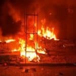 Hardoi Fire: Massive Blaze Erupts at 4 Tyre Shops Due to Short Circuit in Uttar Pradesh, No Casualties Reported