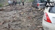 Himachal Pradesh Cloud Burst: Sudden Cloudburst in Rampur Triggers Flash Floods, Washes Away 5-6 Vehicles (Watch Video)