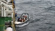 Liberian Cargo Ship Sinks Off Kerala Coast: All 24 Crew Rescued After Vessel Carrying 640 Containers Develops Critical Tilt; Coast Guard, Indian Navy on High Alert for Possible Oil Spill (See Pics and Video)