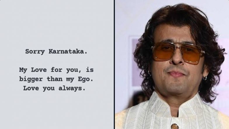 Sonu Nigam Concert Controversy: Singer Says ‘Sorry Karnataka’ After Being Barred From Kannada Film Industry