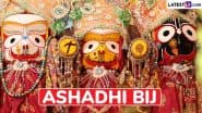 Ashadhi Bij 2025 Wishes and Kutchi New Year Images: Share Greetings, Messages, Quotes and HD Wallpapers of Lord Jagannath, Lord Balabhadra and Devi Subhadra To Celebrate Gujarat's Rath Yatra