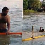 Reel Craze Turns Fatal: Man Drowns in Ganga River in Haridwar as Friends Continue Recording Reels for Him, Disturbing Video Surfaces