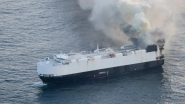 Morning Midas Capsize: Cargo Ship Carrying New Vehicles to Mexico Sinks in the North Pacific Weeks After Catching Fire (See Pics)