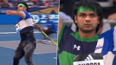 Neeraj Chopra 88.16m Throw Video: Watch Ace India Athlete's Title-Winning Javelin Throw During Paris Diamond League 2025
