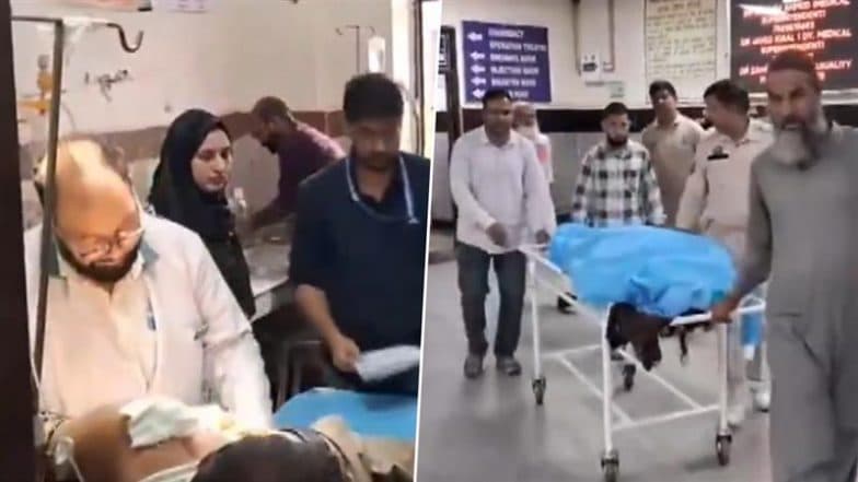 Jammu and Kashmir Road Accident: 2 Dead, 7 Injured After Tempo Traveller Collides With Tata Mobile in Rajouri; Investigation Underway (Watch Videos)