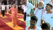 International Yoga Day 2025: PM Narendra Modi, JP Nadda, Yogi Adityanath and Other Political Leaders Perform Yoga Asanas (Watch Videos)