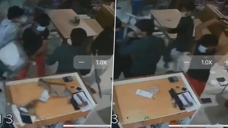 Ghaziabad: Men With Sticks and Iron Rods Storm Into Apni Rasoi Restaurant in Rajnagar Extension, Smash Chairs and Tables as Diners Flee; CCTV Video Goes Viral, Police Register Case