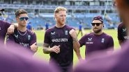 Ben Stokes, Brendon McCullum Inspect Old Trafford Pitch Ahead of IND vs ENG 4th Test 2025