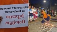 Air India Flight AI171 Crash: 1,100 Earthen Lamps Lit in Varanasi as Tribute to Ahmedabad Plane Crash Victims (Watch Video)