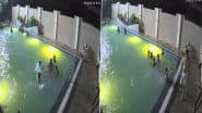 Kanpur: Man Loses Balance and Drowns During Pool Party With Friends in Uttar Pradesh, CCTV Video Surfaces
