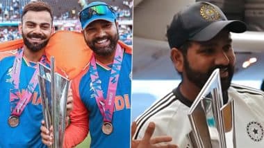 Rohit Sharma Shares Emotional Throwback Reel on First Anniversary of Team India's Historic ICC T20 World Cup 2024 Triumph (Watch Video)