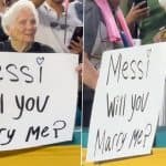 Lionel Messi Receives ‘Will You Marry Me?’ Proposal From Elderly Fan Holding Poster During Inter Miami vs Palmeiras FIFA Club World Cup 2025 Match (Watch Video)